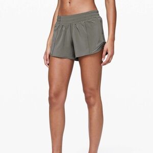 Lululemon Hotty Hot Shorts - Gray Sage - Size 4 Tall